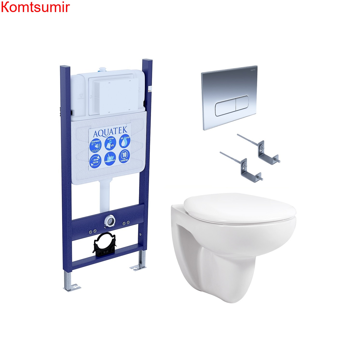 SET AQUATEK КАИР-14-013 (рама AQUATEK Standard INS-0000014 с клавишей KDI-0000016 и крепежом KKI-0000002+унитаз AQ1170-00 +тонкое сиденье с механизмом плавного закрывания) SET AQUATEK КАИР-14-013 (рама AQUATEK Standard INS-0000014 с клавишей KDI-0000016 и крепежом KKI-0000002+унитаз AQ1170-00 +тонкое сиденье с механизмом плавного закрывания)