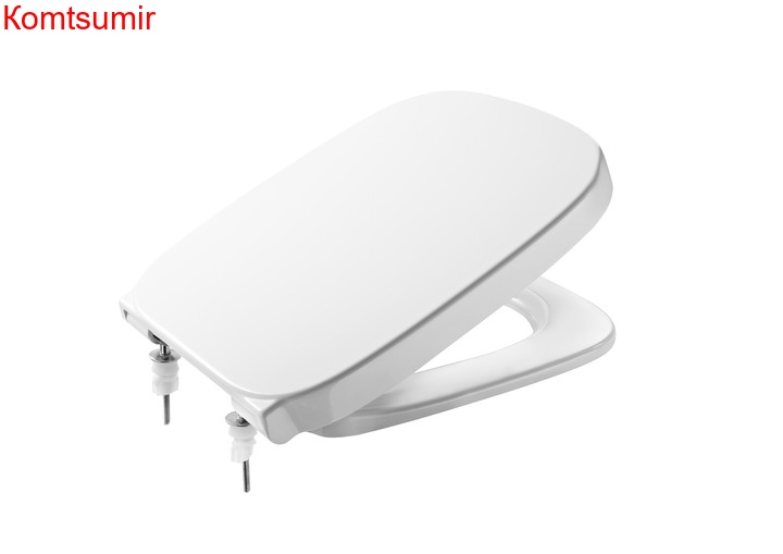 Крышка-сиденье для унитаза Roca DEBBA быстросъемное, микролифт, петли хром (Z.RU93.0.282.6)