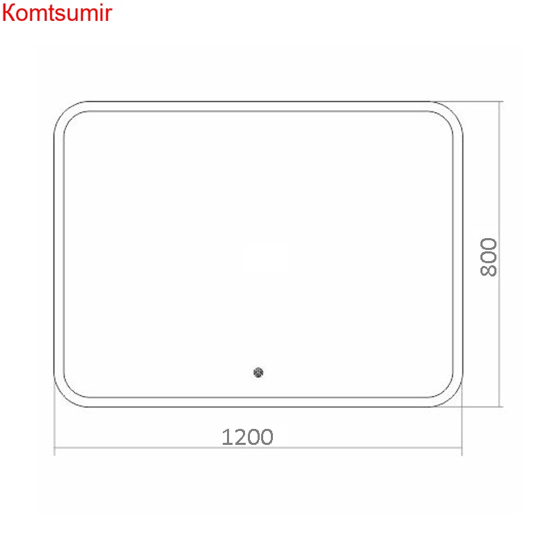 Зеркало AZARIO Стив 1200*800, сенсорный выключатель Зеркало AZARIO Стив 1200*800, сенсорный выключатель