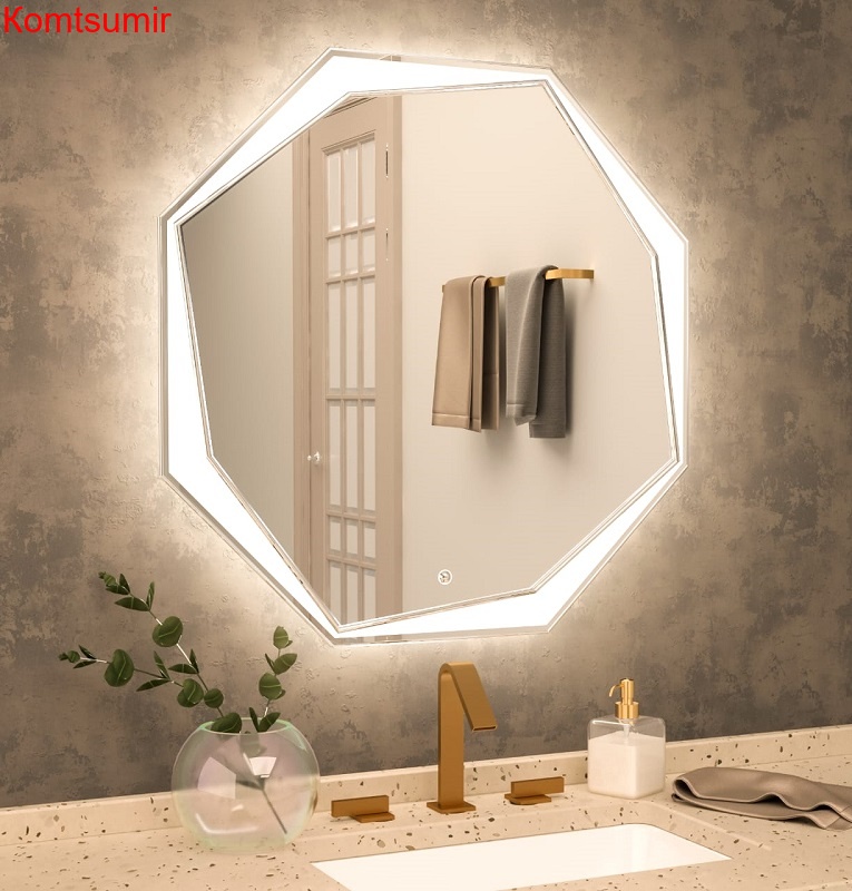 Зеркало AZARIO Ottavia 800*800, влагостойкое с подсветкой и гравировкой Зеркало AZARIO Ottavia 800*800, влагостойкое с подсветкой и гравировкой