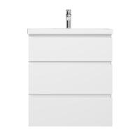 M91FSX0752WG GEM S, База под раковину, напольная, 75 см, 3 ящика, белый глянец M91FSX0752WG GEM S, База под раковину, напольная, 75 см, 3 ящика, белый глянец