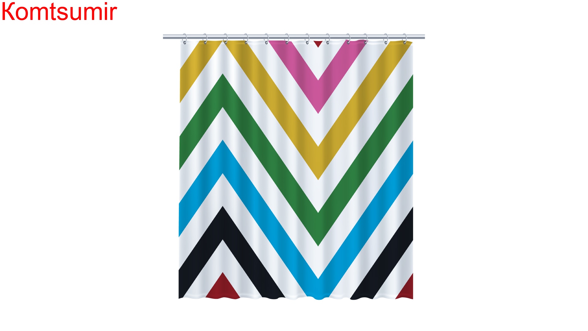 Шторка для ванной Fixsen Twist FX-1569A, без колец