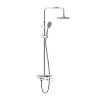 Damixa 977730000 ДС Jupiter со смесителем полкой: верхний душ, ручной душ., штанга варио, хром