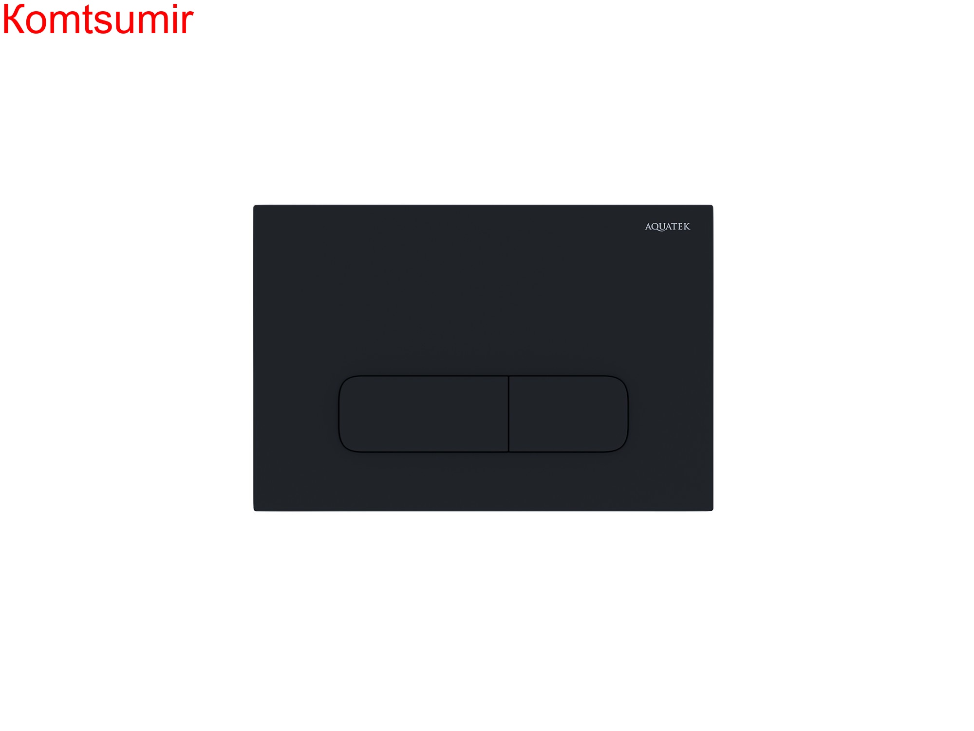 Панель смыва Aquatek Черная матовая (клавиши прямоугольные) KDI-0000017