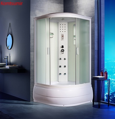 Душевая кабина 100х100х215 Водный Мир ВМ-8608-100