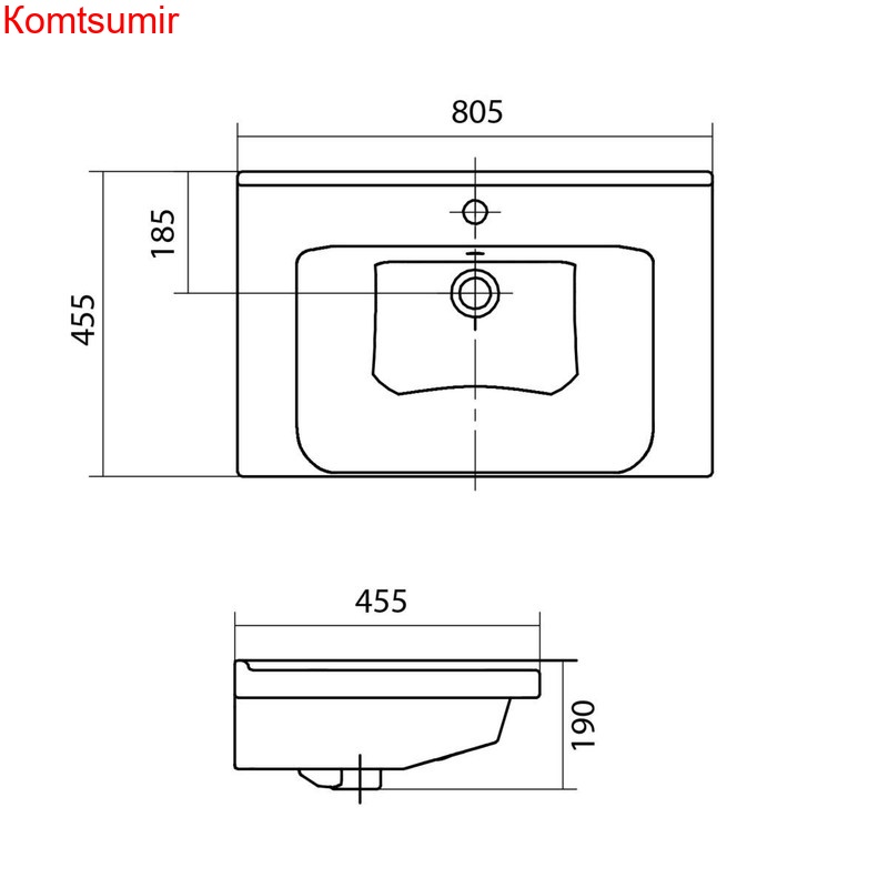Раковина Santek Миранда 80