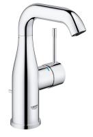 Смеситель для раковины GROHE Essence+ с донным клапаном и средним изливом, хром (23462001)