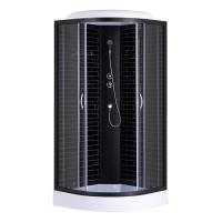 Душевая кабина Loranto 80х80х215 поддон 13см, черный кирпичный узор, прозрачное стекло 4мм, профиль черный (CS668013GB80) Душевая кабина Loranto 80х80х215 поддон 13см, черный кирпичный узор, прозрачное стекло 4мм, профиль черный (CS668013GB80)