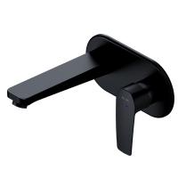 AM.PM F90A72222 Gem, смеситель д/умывальника, монтируемый в стену, чёрный, шт.