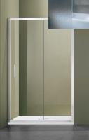 Душевое ограждение SANTREK AQUA Lea- DF-1300-G-Chrome 1300*1850Прямое стекло Грейп 5мм, профиль Хром