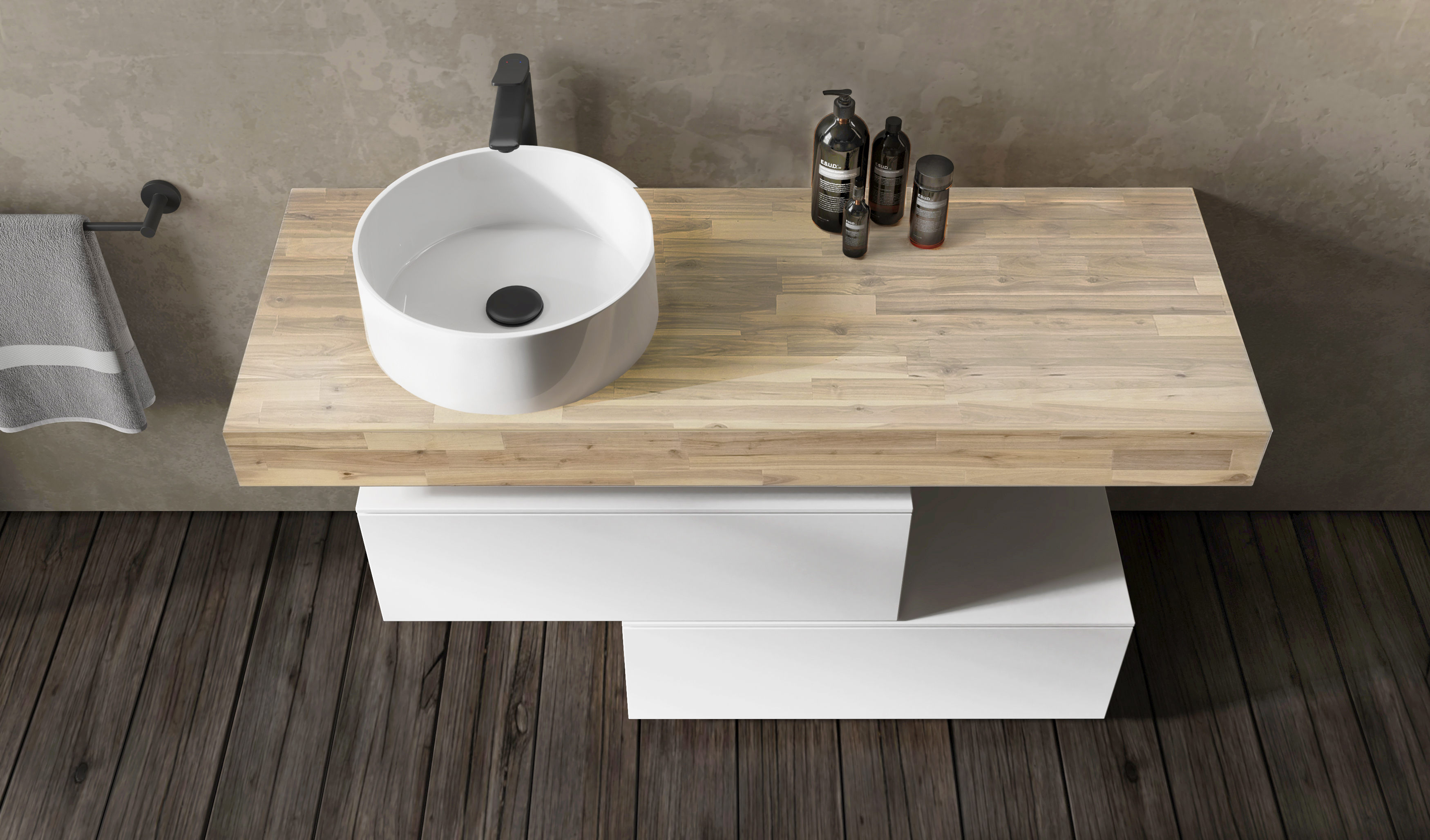 Столешница Modulare 140 Белёная Столешница Modulare 140 Белёная