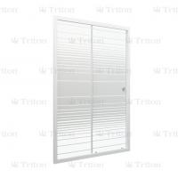 Дверь душевая Triton "Слайд" 120*185, бел, полосы