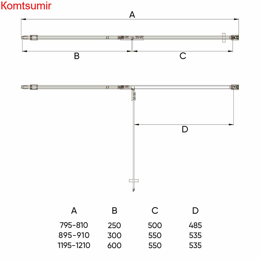 Душевая дверь Veconi VN-73 80*195