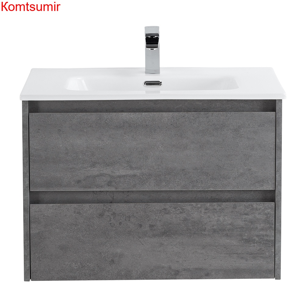 База под раковину подвесная BelBagno KRAFT-600-2C-SO-CG Cemento Grigio