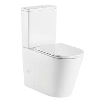 Унитаз-компакт Azario Vetro 380х605х825 напольный, безободковый, слив "ТОРНАДО", в комплекте с бачком и быстросъемным сиденьем микролифт (AZ-2149- UQ)