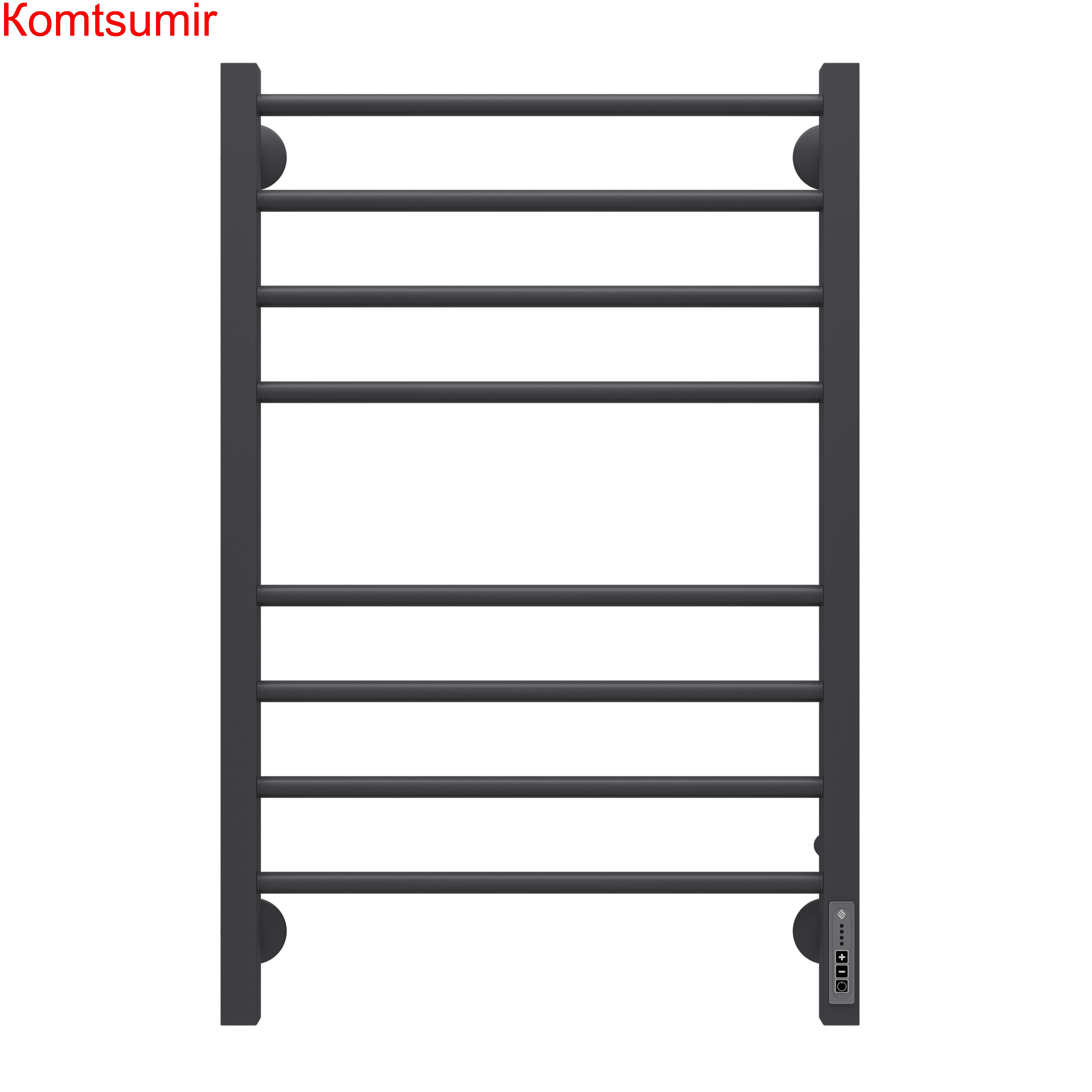 Сицилия П8 500х800 электро КС 9005 матовый  ( new встроен диммер) Полотенцесушитель TERMINUS