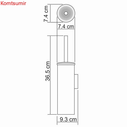 WasserKRAFT K-1087 Щетка для унитаза подвесная
