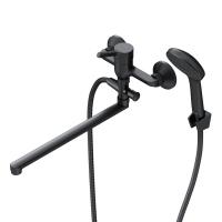 AM.PM F85B90122 X-Joy S, смеситель д/ванны/душа, излив 325 мм, черн