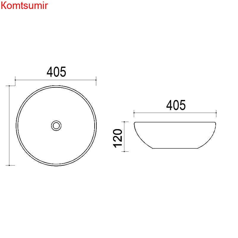 Раковина Azario 40,5х12, накладная, белая (AZ415)
