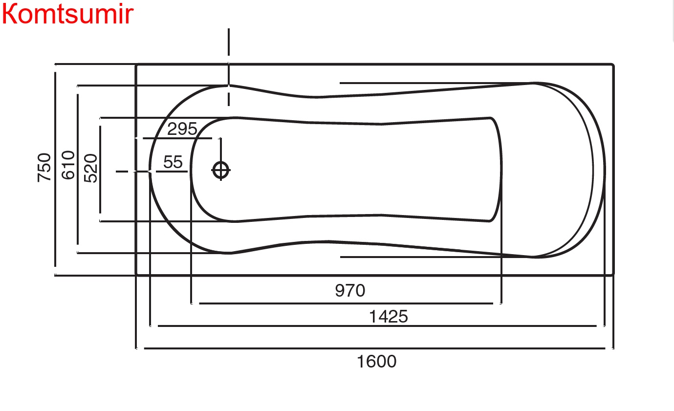 Ванна акриловая Roca UNO прямоугольная 160x75x50 Ванна акриловая Roca UNO прямоугольная 160x75x50