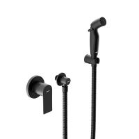 Damixa 477510300 Apollo Смеситель монтируемый в стену с гиг.душем, черный