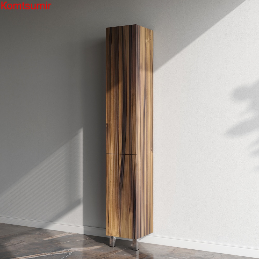 M90CSR0306HF GEM, шкаф-колонна, напольный, правый, 30 см, двери, push-to-open, цвет: орех