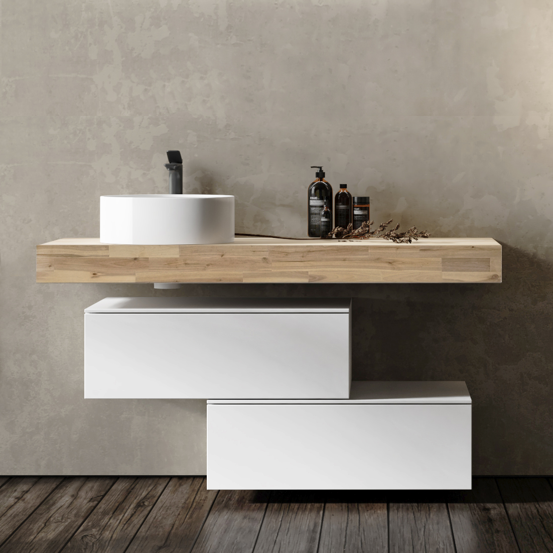 Столешница Modulare 140 Белёная Столешница Modulare 140 Белёная