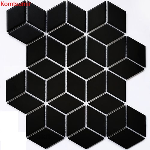 Мозаика Landa Black matt 6*48*48 267,4*309 Мозаика Landa Black matt 6*48*48 267,4*309