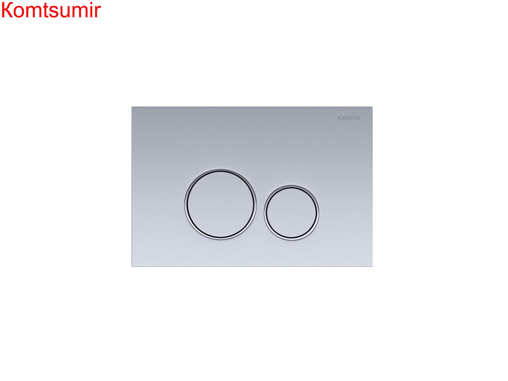 Панель смыва Aquatek Хром матовая ободок хром (клавиши круглые) KDI-0000019