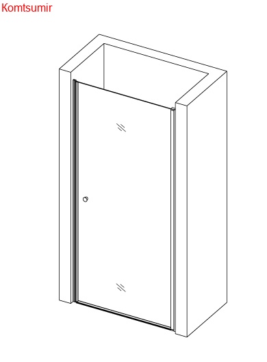 Распашная дверь Azario NORTON HA1P  900х2000, стекло прозр. 6мм, покрытие Easy Clean Распашная дверь Azario NORTON HA1P  900х2000, стекло прозр. 6мм, покрытие Easy Clean