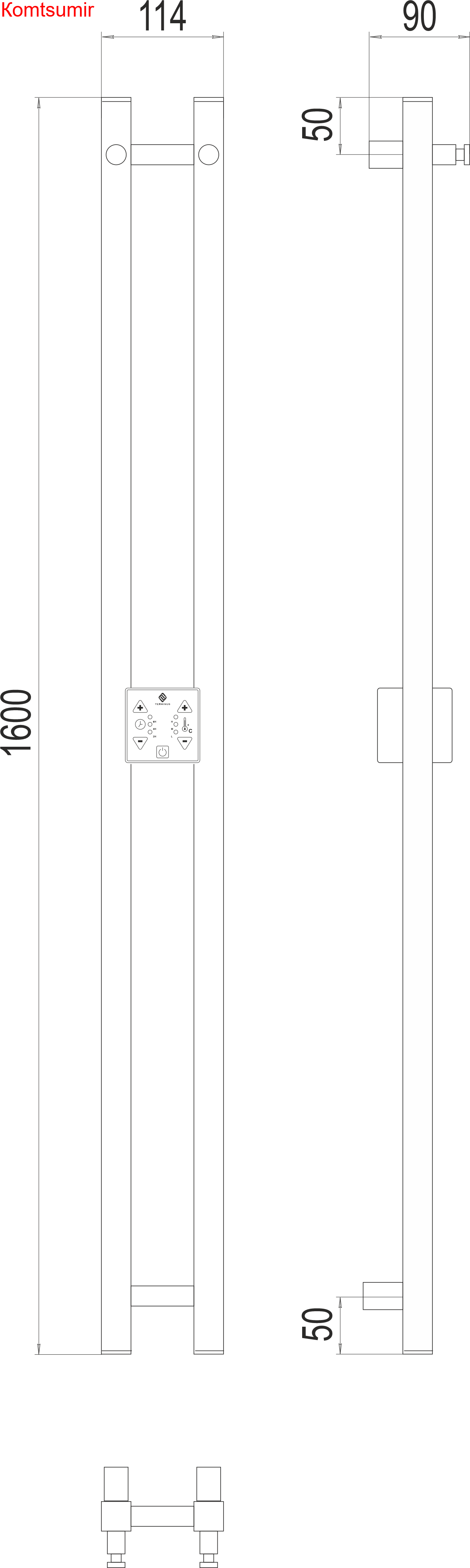 Стойка электро DUO проф 1600