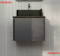 Тумба Morelle 60 подвесная Антрацит/Трюфель Тумба Morelle 60 подвесная Антрацит/Трюфель