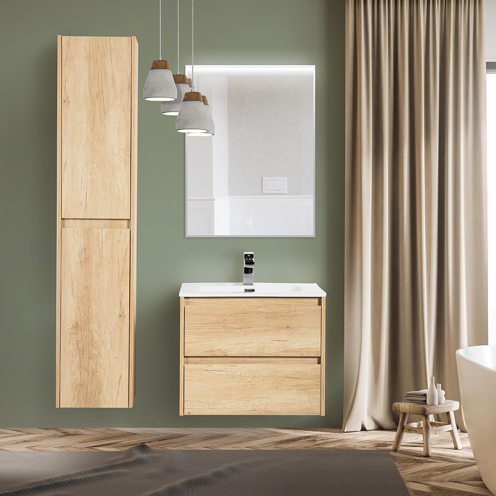 Шкаф подвесной BelBagno KRAFT-1600-2A-SC-RNN-R Rovere Nebrasca Nature