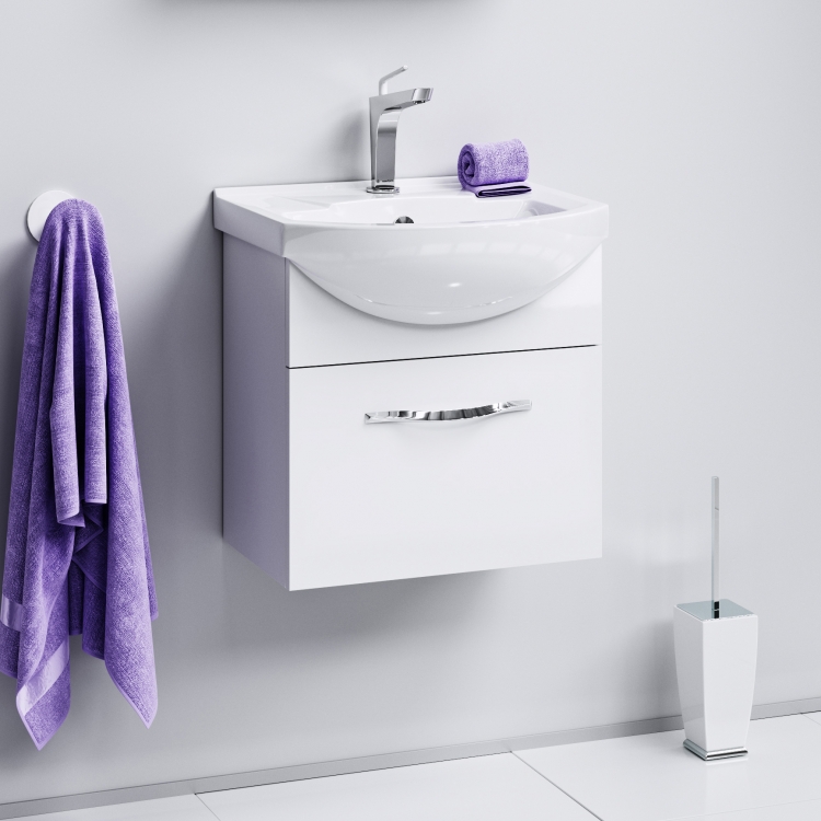 Тумба с раковиной Aqwella Аллегро 50 1 ящик