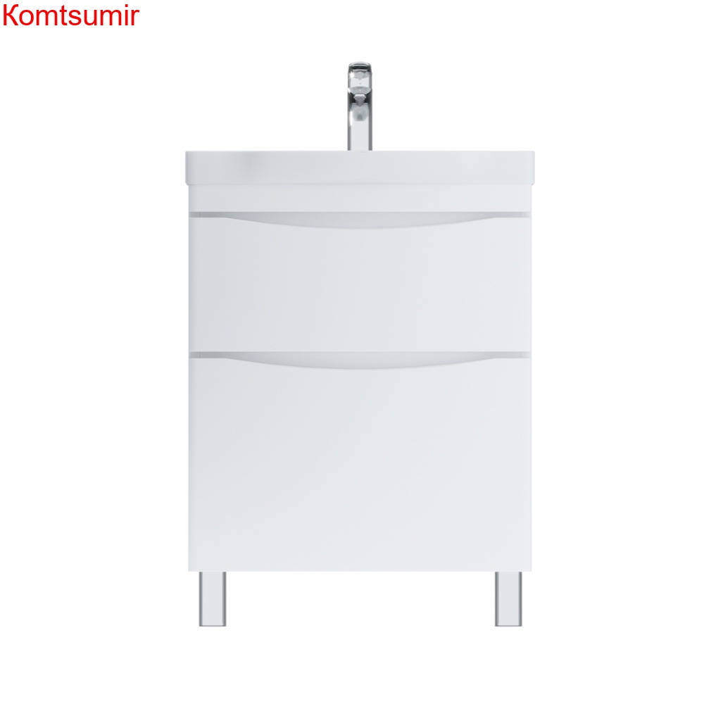 M80FSX0652WG Like, База под раковину, напольная, 65 см, 2 ящика, белый, глянцевая, шт