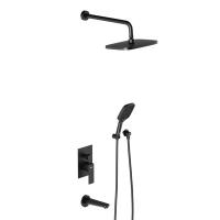 Damixa 953510300 Gala встраиваемая душевая система со смесителем и изливом, чёрный