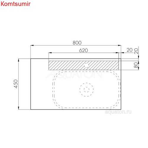 Столешница-панель AQUATON Мишель 80 Дуб Рустикальный (1A256603MIDR0) Столешница-панель AQUATON Мишель 80 Дуб Рустикальный (1A256603MIDR0)