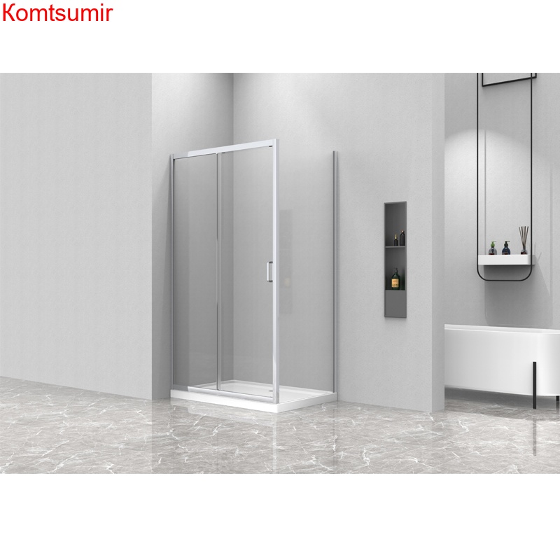 Душевое ограждение Azario ALTON 1200*800*2000, БЕЗ ПОДДОНА, (раздвижная), профиль серебро