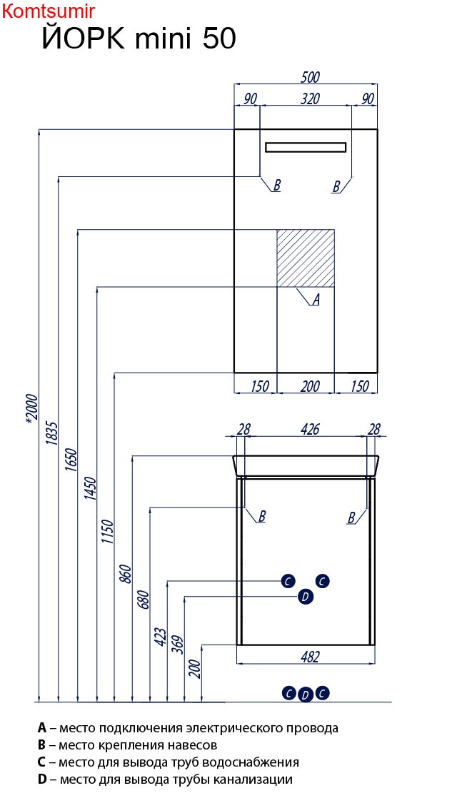 Тумба под раковину AQUATON Йорк 50М подвесная, белая (1A170901YOAY0) Тумба под раковину AQUATON Йорк 50М подвесная, белая (1A170901YOAY0)