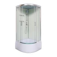 Душевая кабина Loranto NEO 90x90x(170+38) с высоким поддоном 38см, прозрачное закаленное стекло 4 мм, задние стеклянные стенки белые, с двумя полками, профиль серебро (CS-22011) Душевая кабина Loranto NEO 90x90x(170+38) с высоким поддоном 38см, прозрачное закаленное стекло 4 мм, задние стеклянные стенки белые, с двумя полками, профиль серебро (CS-22011)