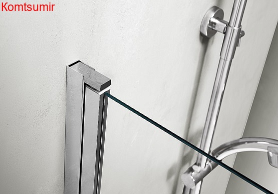 Aquatek Шторка на ванну "Дельта", поворотная, одноэлементная 150х80, хром