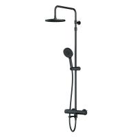 AM.PM F0785A522 X-Joy, душ.система:  см-ль д/ванны/душа с ТМС, душ.штанга,верхний душ 220мм, ручн душ,черн
