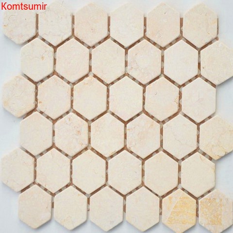 Мозаика Caramelle Mosaic Crema Marfil MAT hex Мозаика Caramelle Mosaic Crema Marfil MAT hex