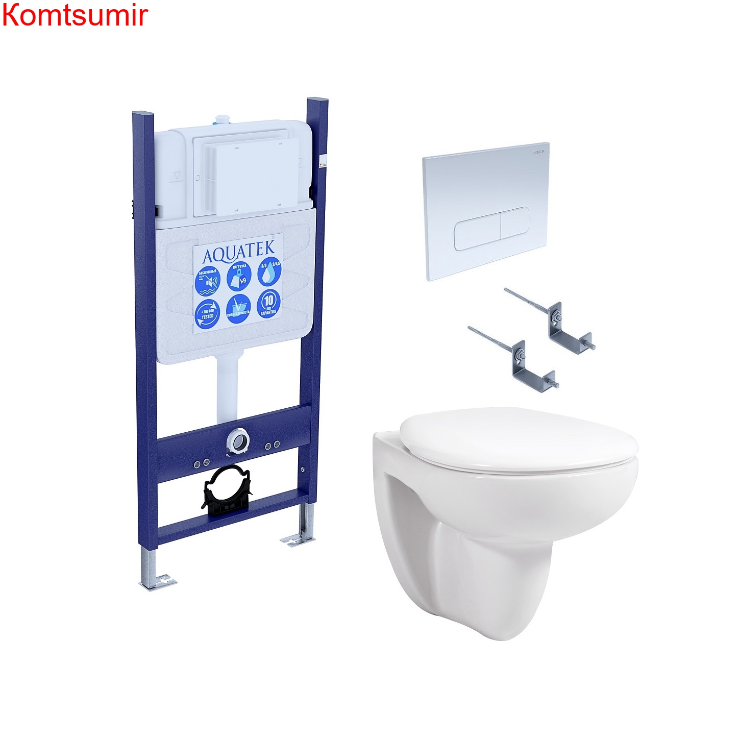 SET AQUATEK КАИР-14-013 (рама AQUATEK Standard INS-0000014 с клавишей KDI-0000013 и крепежом KKI-0000002+унитаз AQ1170-00 +тонкое сиденье с механизмом плавного закрывания) SET AQUATEK КАИР-14-013 (рама AQUATEK Standard INS-0000014 с клавишей KDI-0000013 и крепежом KKI-0000002+унитаз AQ1170-00 +тонкое сиденье с механизмом плавного закрывания)