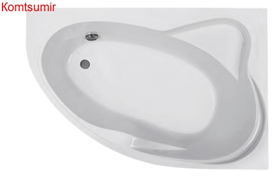 Ванна акриловая Roca LUNA 170х115 асимметричная, правосторонняя Ванна акриловая Roca LUNA 170х115 асимметричная, правосторонняя