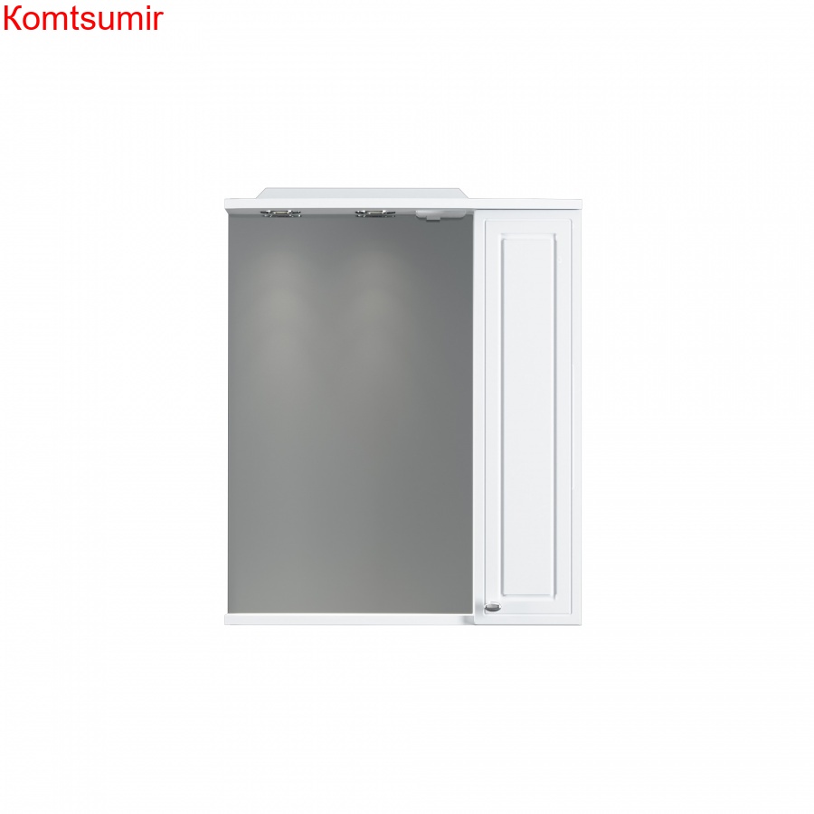 M41MPR0601WG Palace One, зеркало, частично зеркальный шкаф, правый, 60 см, с подсветкой, белый