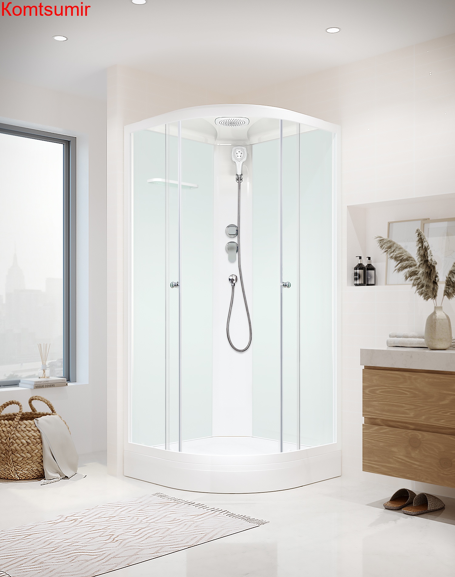 Душевая кабина DOMANI-Spa Delight Slim 110 (100*100) Душевая кабина DOMANI-Spa Delight Slim 110 (100*100)