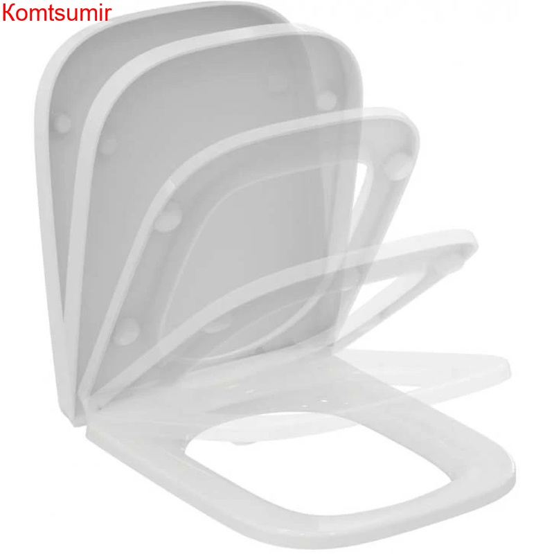 Крышка-сиденье для унитаза Ideal Standard i.life A с функцией плавного закрытия, белая (T453101)