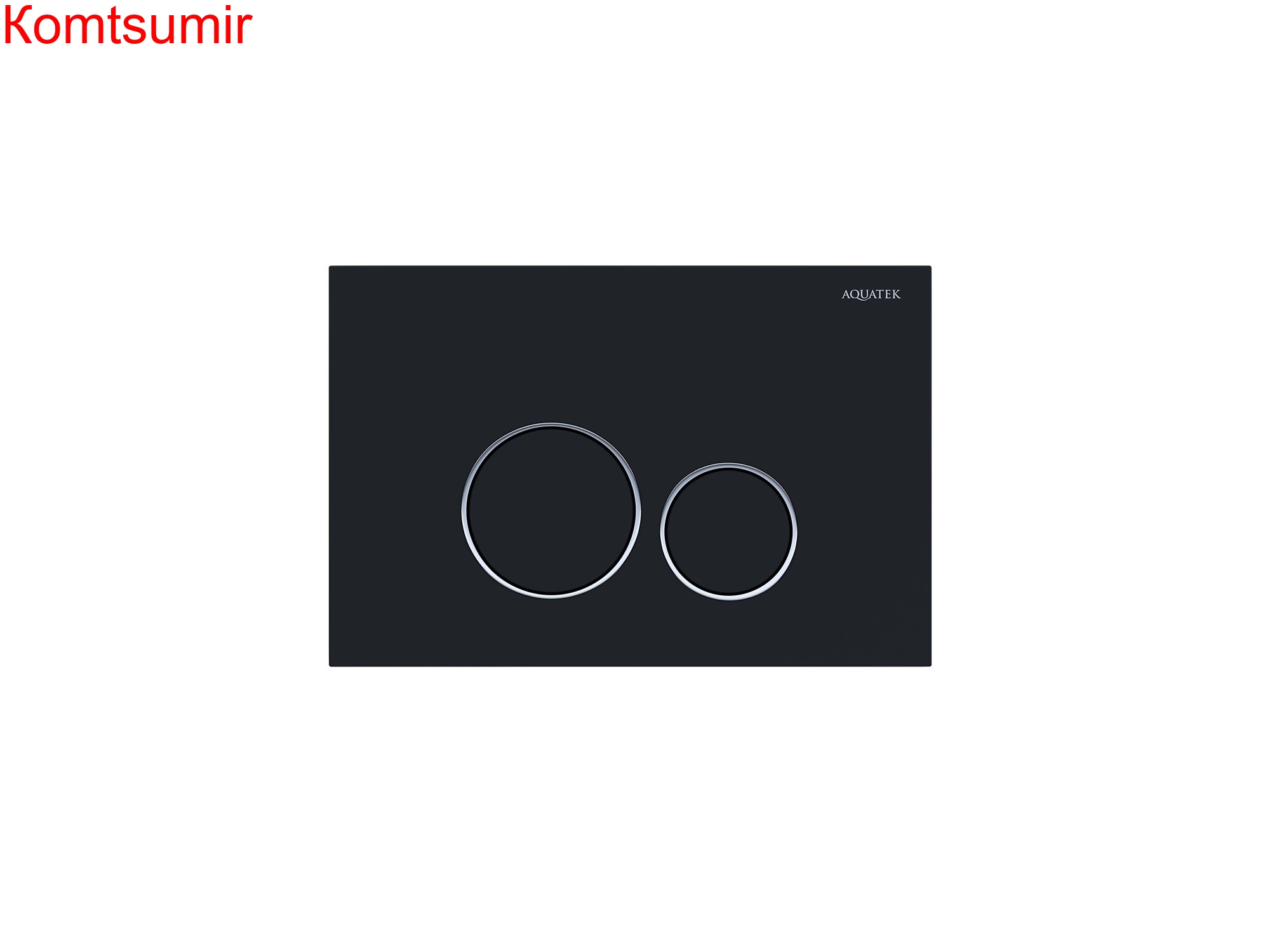 Панель смыва Aquatek Черная матовая ободок хром (клавиши круглые) KDI-0000020