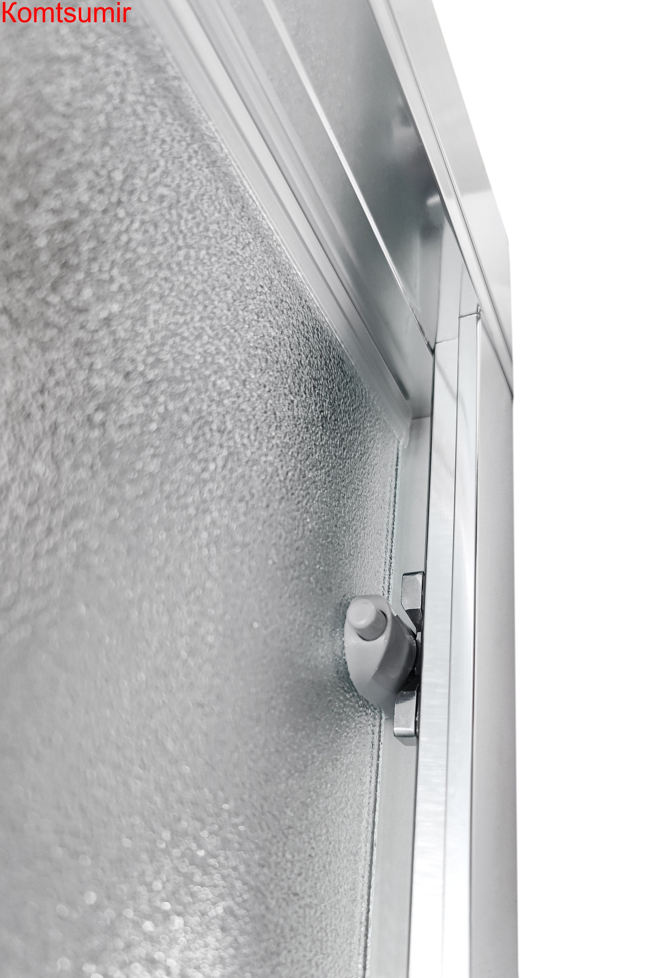 Душевое ограждение SANTREK AQUA Lea- DF-1200-G-Chrome 1200*1850 Прямое стекло Грейп 5мм, профиль Хром